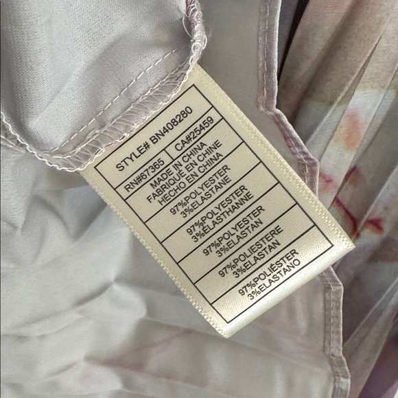 Steve Madden Marilyn Rose Pink Pleated Midi Satin Tie Dye Dress Women’s Medium - Picture 7 of 7